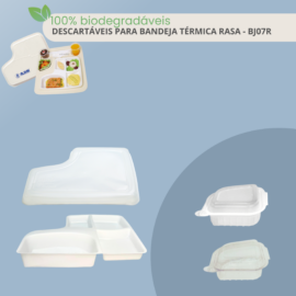 Descartáveis para bandeja rasa ( BJ07R )